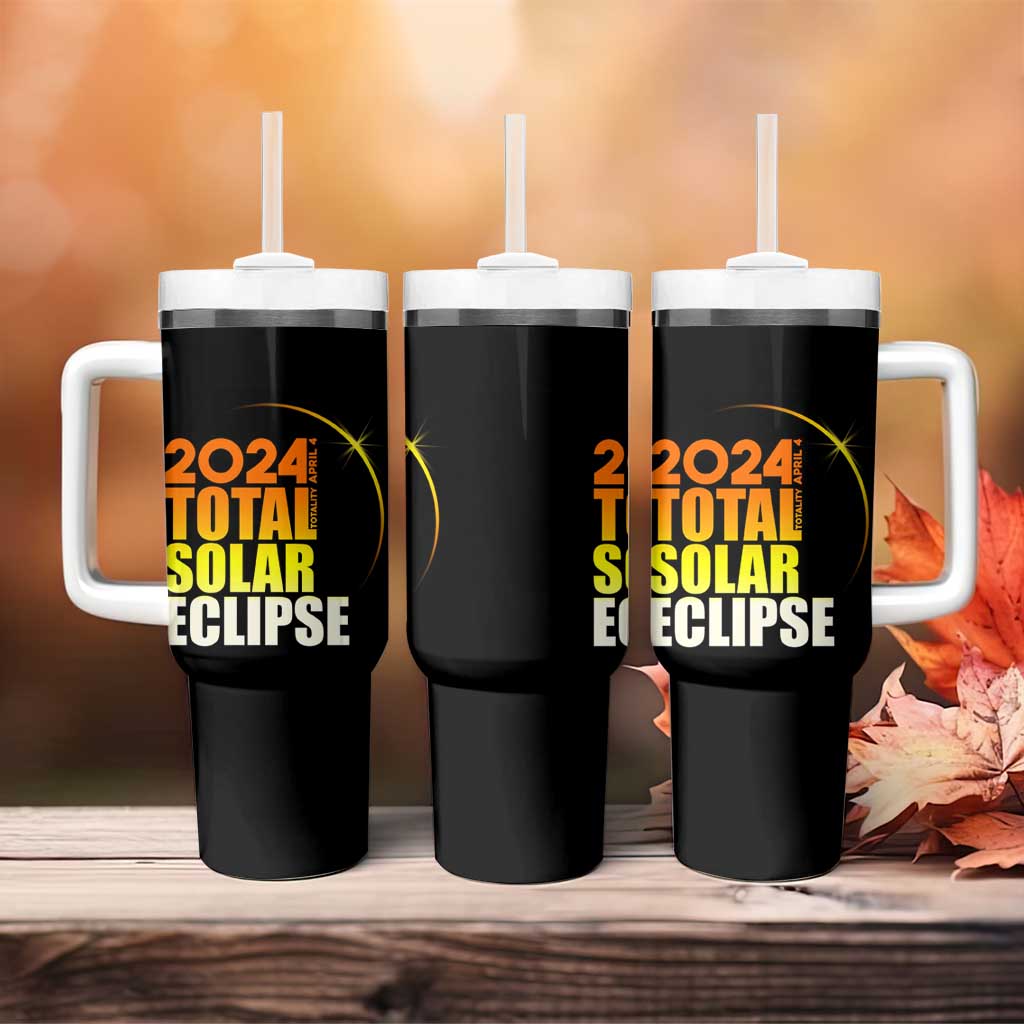 Total Solar Eclipse Tumbler With Handle America Totality April 8 2024 - Wonder Print Shop