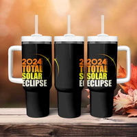 Total Solar Eclipse Tumbler With Handle America Totality April 8 2024 - Wonder Print Shop