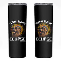 Total Solar Eclipse Skinny Tumbler Golden Retriever April 8 2024 - Wonder Print Shop