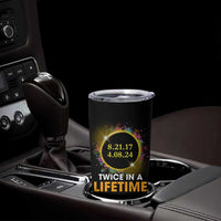 Total Solar Eclipse Tumbler Cup Twice In A Life Time American Totality 2024 2017 - Wonder Print Shop