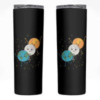 Funny Total Solar Eclipse Skinny Tumbler Cute Earth Moon Sun American Totality April 8 2024 - Wonder Print Shop