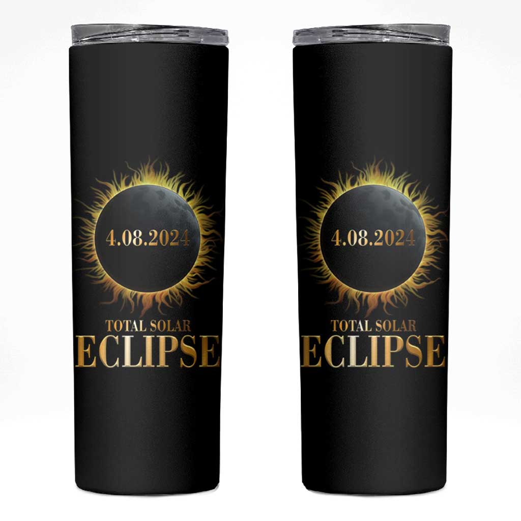 Total Solar Eclipse Skinny Tumbler 8 April 2024 Totality Phenomenon United States - Wonder Print Shop