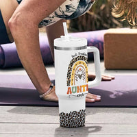 Best Freakin Auntie Ever Tumbler With Handle Funny Aunt Reminder You're Awesome Leopard Rainbow