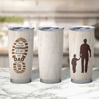 Stepdad and Stepson Tumbler Cup Thank You For Stepping In Boy Dad Retro Vintage - Wonder Print Shop