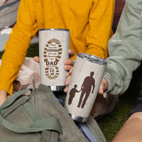 Stepdad and Stepson Tumbler Cup Thank You For Stepping In Boy Dad Retro Vintage - Wonder Print Shop