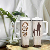 Stepdad and Stepson Tumbler With Handle Thank You For Stepping In Boy Dad Retro Vintage - Wonder Print Shop