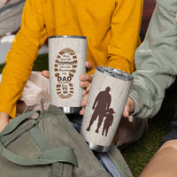 Stepdad and Stepdaughter Tumbler Cup Thank You For Stepping In Girl Dad Retro Vintage - Wonder Print Shop