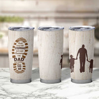 Stepdad of Two Tumbler Cup Thank You For Stepping In Dad with Son and Daughter Retro Vintage - Wonder Print Shop