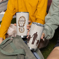 Stepdad of Two Tumbler Cup Thank You For Stepping In Dad with Son and Daughter Retro Vintage - Wonder Print Shop