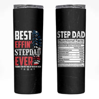 Step Dad Skinny Tumbler Best Effin' Stepdad Ever Thanks For Putting Up With My Mom American Flag - Wonder Print Shop