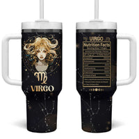 Virgo Zodiac Tumbler With Handle Celestial Constellation Astrology Horoscope Galaxy - Wonder Print Shop