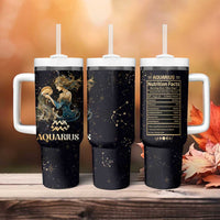Aquarius Zodiac Tumbler With Handle Celestial Constellation Astrology Horoscope Galaxy - Wonder Print Shop