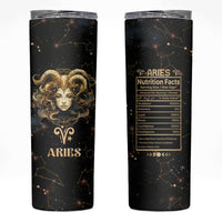 Aries Zodiac Skinny Tumbler Celestial Constellation Astrology Horoscope Galaxy - Wonder Print Shop