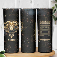 Aries Zodiac Skinny Tumbler Celestial Constellation Astrology Horoscope Galaxy - Wonder Print Shop