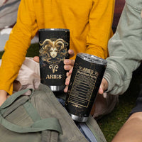 Aries Zodiac Tumbler Cup Celestial Constellation Astrology Horoscope Galaxy - Wonder Print Shop