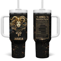 Aries Zodiac Tumbler With Handle Celestial Constellation Astrology Horoscope Galaxy - Wonder Print Shop