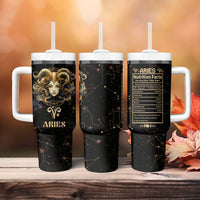 Aries Zodiac Tumbler With Handle Celestial Constellation Astrology Horoscope Galaxy - Wonder Print Shop