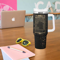 Aries Zodiac Tumbler With Handle Celestial Constellation Astrology Horoscope Galaxy - Wonder Print Shop