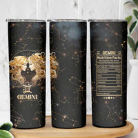 Gemini Zodiac Skinny Tumbler Celestial Constellation Astrology Horoscope Galaxy - Wonder Print Shop