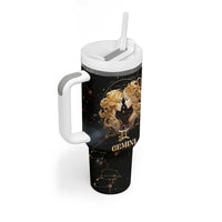 Gemini Zodiac Tumbler With Handle Celestial Constellation Astrology Horoscope Galaxy - Wonder Print Shop