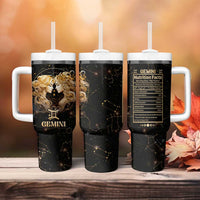 Gemini Zodiac Tumbler With Handle Celestial Constellation Astrology Horoscope Galaxy - Wonder Print Shop