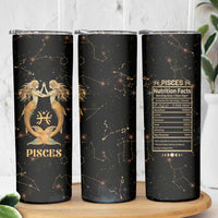 Pisces Zodiac Skinny Tumbler Celestial Constellation Astrology Horoscope Galaxy - Wonder Print Shop