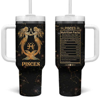 Pisces Zodiac Tumbler With Handle Celestial Constellation Astrology Horoscope Galaxy - Wonder Print Shop