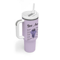 Uplifting Christian Faith Tumbler With Handle You Are Affirmations Motivational Bible Verse