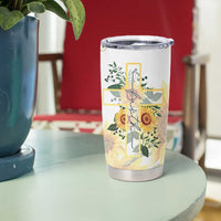 Uplifting Christian Faith Sunflower Tumbler Cup You Are Motivational Bible Verse