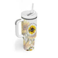 Uplifting Christian Faith Sunflower Tumbler With Handle You Are Motivational Bible Verse
