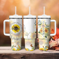 Uplifting Christian Faith Sunflower Tumbler With Handle You Are Motivational Bible Verse