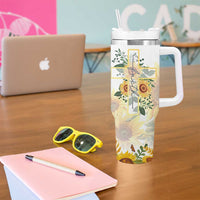 Uplifting Christian Faith Sunflower Tumbler With Handle You Are Motivational Bible Verse