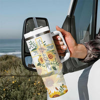 Uplifting Christian Faith Sunflower Tumbler With Handle You Are Motivational Bible Verse
