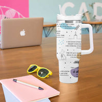 Daily Bible Affirmations Tumbler With Handle Christian Faith Motivation Uplifting Religious Gift