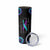 Personalized Suicide Prevention Awareness Skinny Tumbler Custom Name Teal and Purple Ribbon Sunflower American Flag