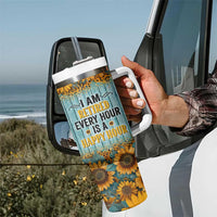 Funny Retirement Gifts For Women Tumbler With Handle Retired Every Hour Is A Happy Hour - Wonder Print Shop