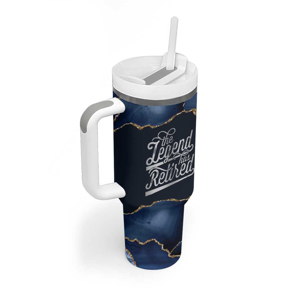 The Legend Has Retired Tumbler With Handle Do Whatever The Hell You Want To Do Retirement Gifts - Wonder Print Shop