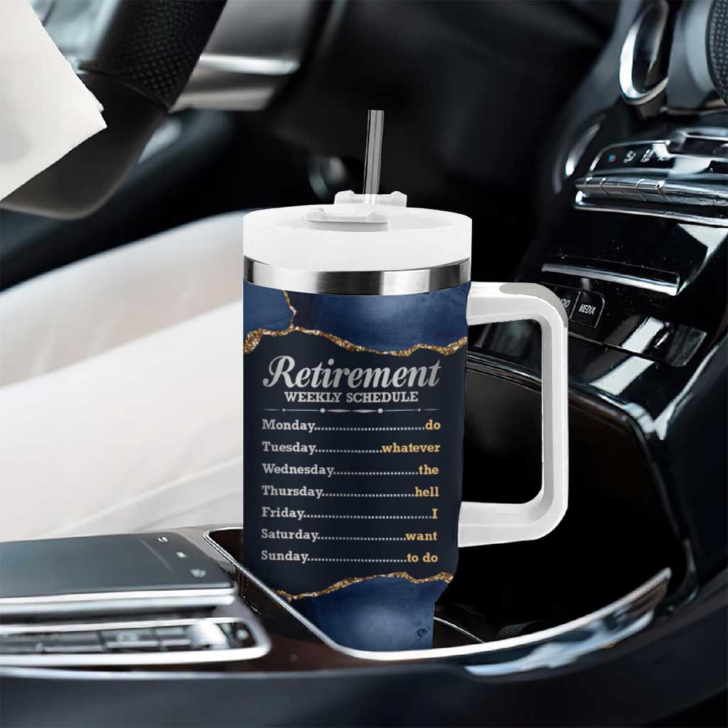 The Legend Has Retired Tumbler With Handle Do Whatever The Hell You Want To Do Retirement Gifts - Wonder Print Shop