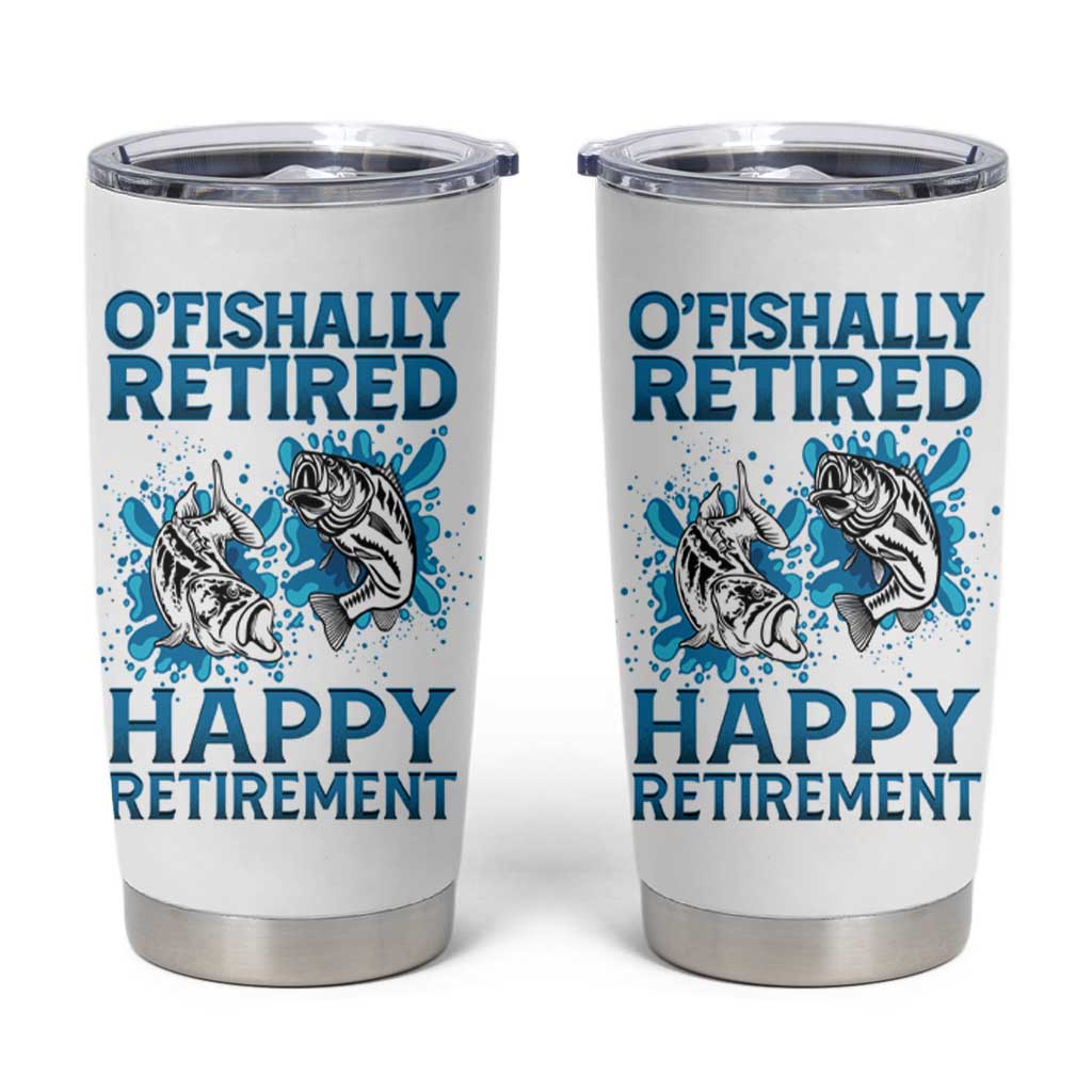 Fishing Gifts For Men Retirement Tumbler Cup O'fishally Retired Fisherman - Wonder Print Shop