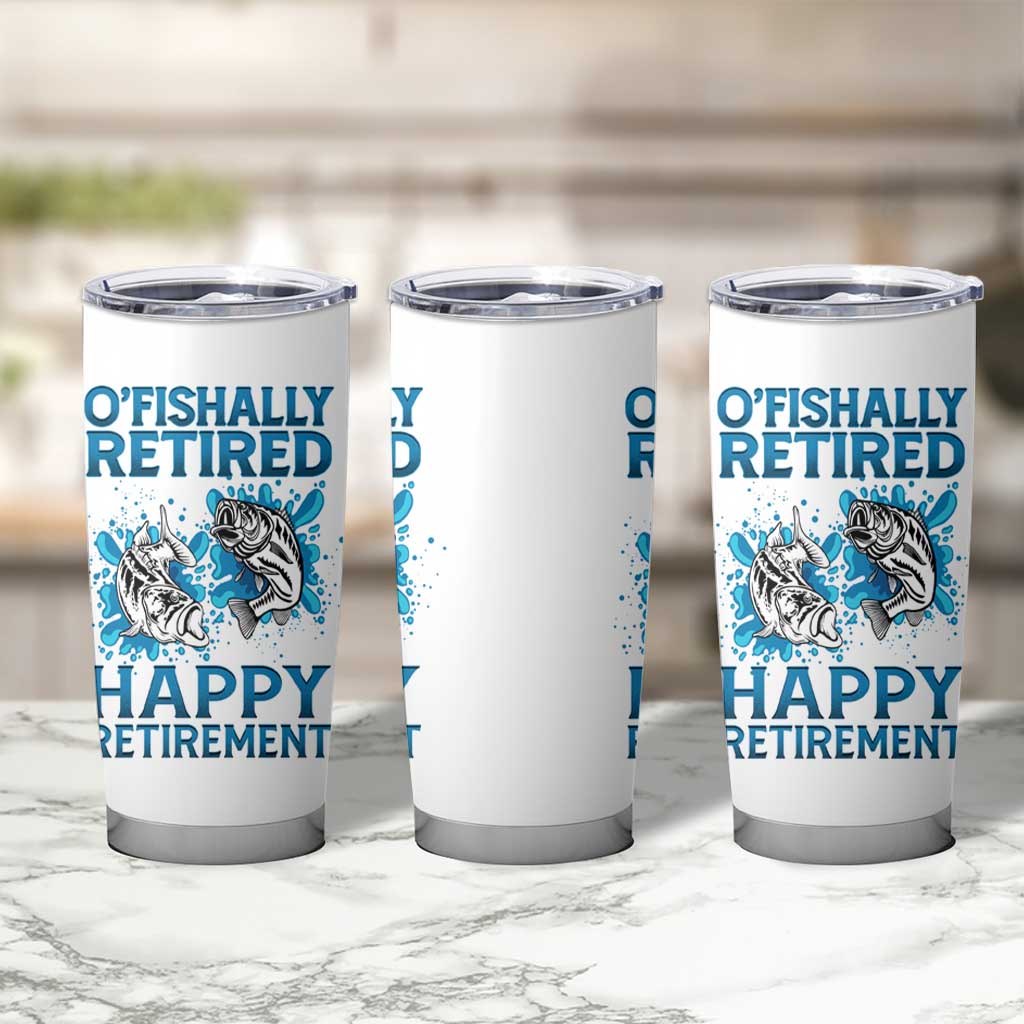 Fishing Gifts For Men Retirement Tumbler Cup O'fishally Retired Fisherman - Wonder Print Shop