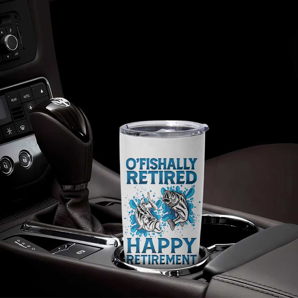 Fishing Gifts For Men Retirement Tumbler Cup O'fishally Retired Fisherman - Wonder Print Shop