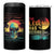 The Legend Has Retired 4 in 1 Can Cooler Tumbler Happy Retirement Gift Retro Skull Beach - Wonder Print Shop
