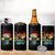 The Legend Has Retired 4 in 1 Can Cooler Tumbler Happy Retirement Gift Retro Skull Beach - Wonder Print Shop