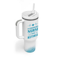 Retired Nurse Tumbler With Handle A Legendary Nurse Has Retired Officially Discharged 2024 - Wonder Print Shop