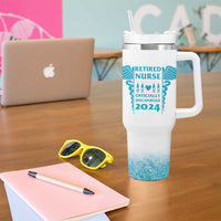 Retired Nurse Tumbler With Handle A Legendary Nurse Has Retired Officially Discharged 2024 - Wonder Print Shop