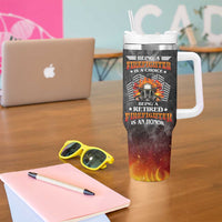 Retired Firefighter Tumbler With Handle Being A Retired Firefighter Is An Honor Retirement Gift - Wonder Print Shop