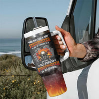 Retired Firefighter Tumbler With Handle Being A Retired Firefighter Is An Honor Retirement Gift - Wonder Print Shop
