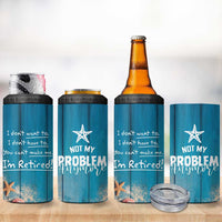 Happy Retirement Travel 4 in 1 Can Cooler Tumbler You Can't Make Me I'm Retired Beach Lover - Wonder Print Shop