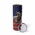Personalized Eagle American Flag Skinny Tumbler Custom Name Patriotic Gifts For Men