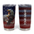 Personalized Eagle American Flag Tumbler Cup Custom Name Patriotic Gifts For Men